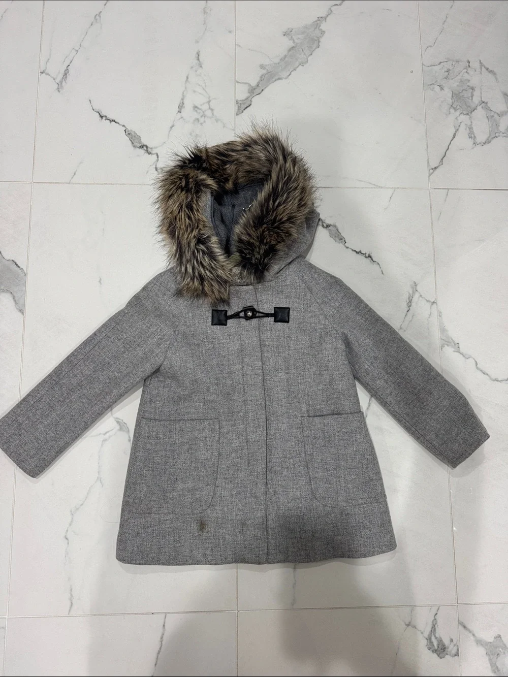 Zara girls wool coat- 8